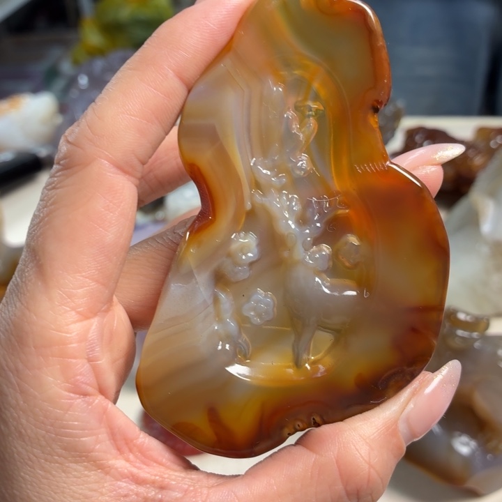 玛瑙/玉髓未镶嵌吊坠(不含链)