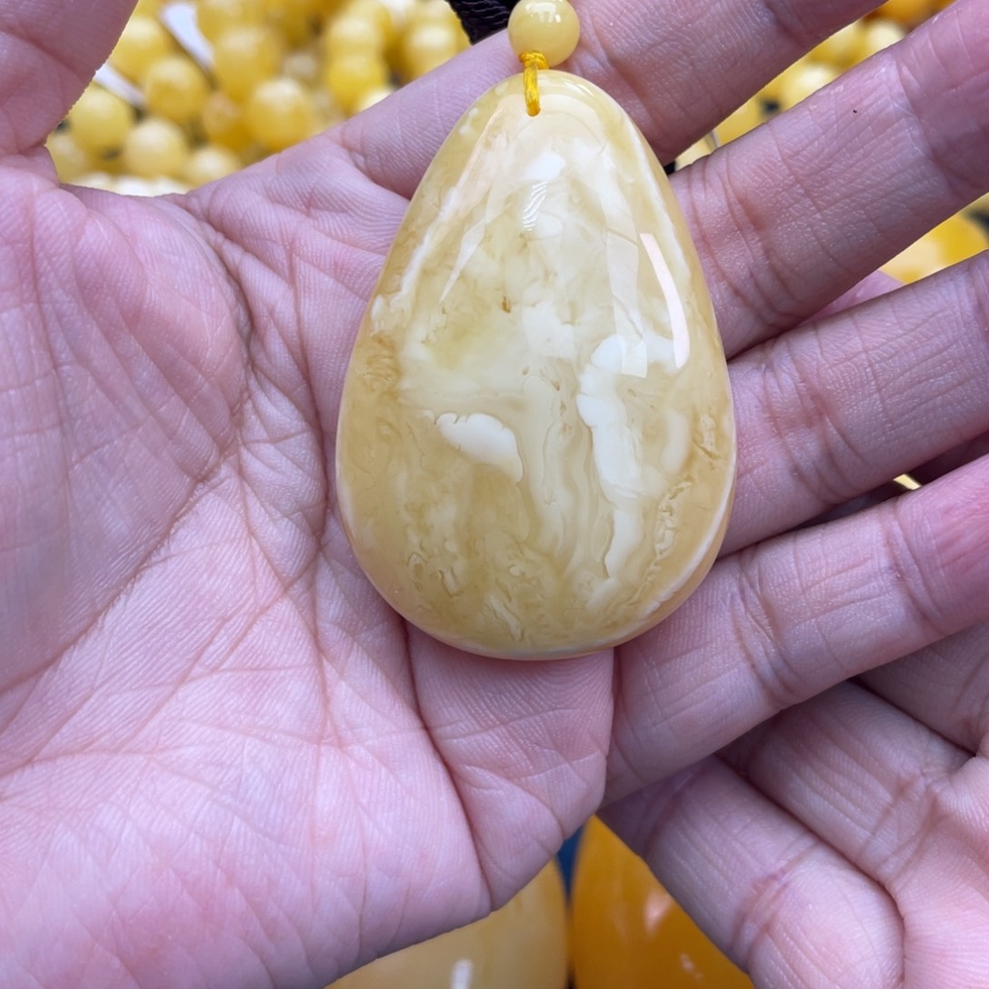 琥珀裸石未镶嵌琥珀蜜蜡