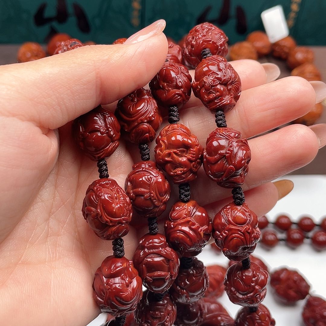 橄榄核手串惢****痕财神手串