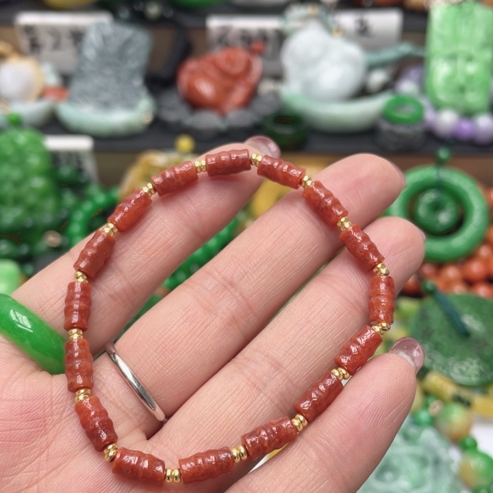 翡翠未镶嵌手链手链干青处理13