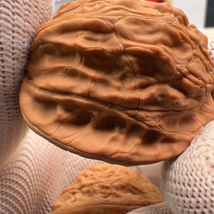 把件文玩核桃野生金锤硕头8