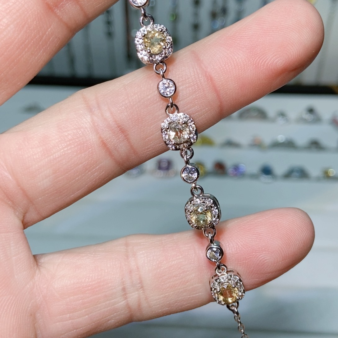 绿水晶戒指银S925镶嵌
