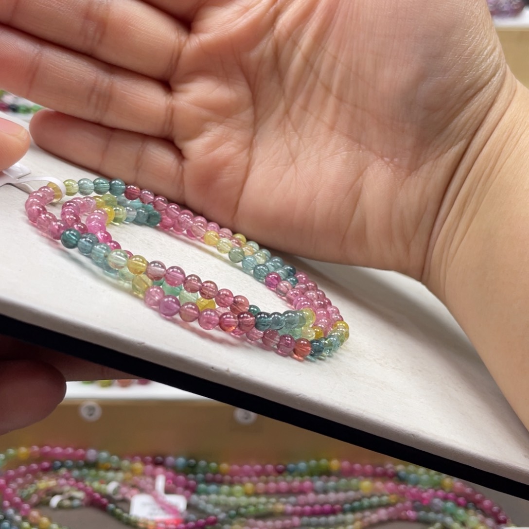 碧玺手串未镶嵌4.3mmmmmmmmmmmmmmmmm