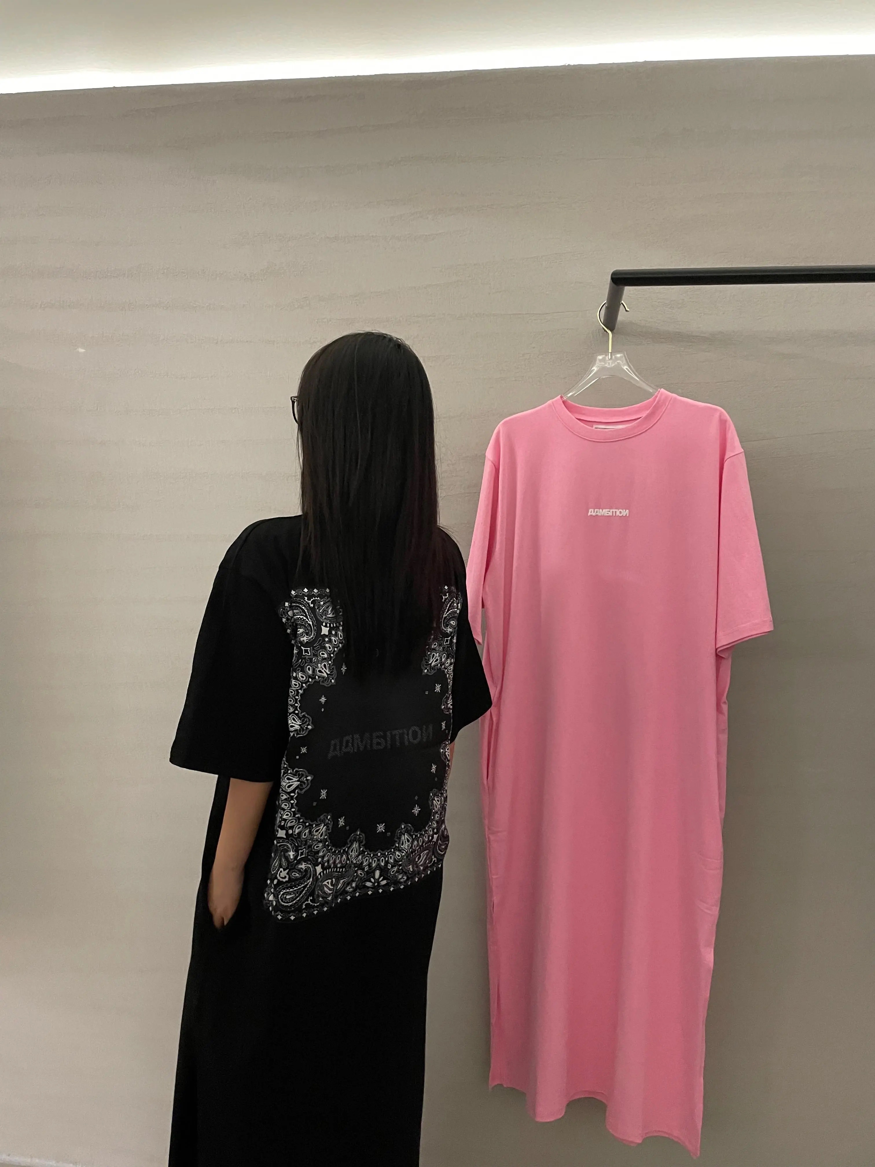 【AAMBITION】韩国设计师品牌两色长款口袋连衣裙-OPS002