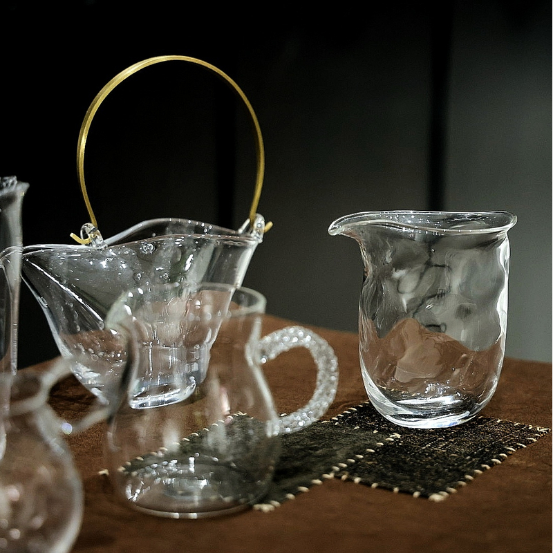 玻心璃语泡茶专用公道杯匀茶杯分茶器玻璃公杯茶海功夫茶器茶具