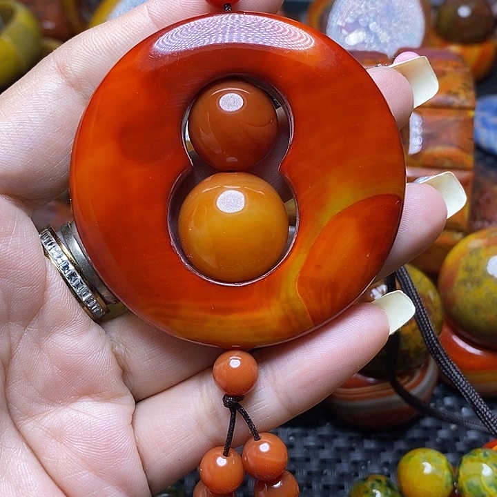 炎***彬玛瑙/玉髓未镶嵌手链