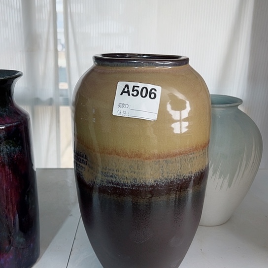 瓶高35口10。陶瓷花瓶摆件 506
