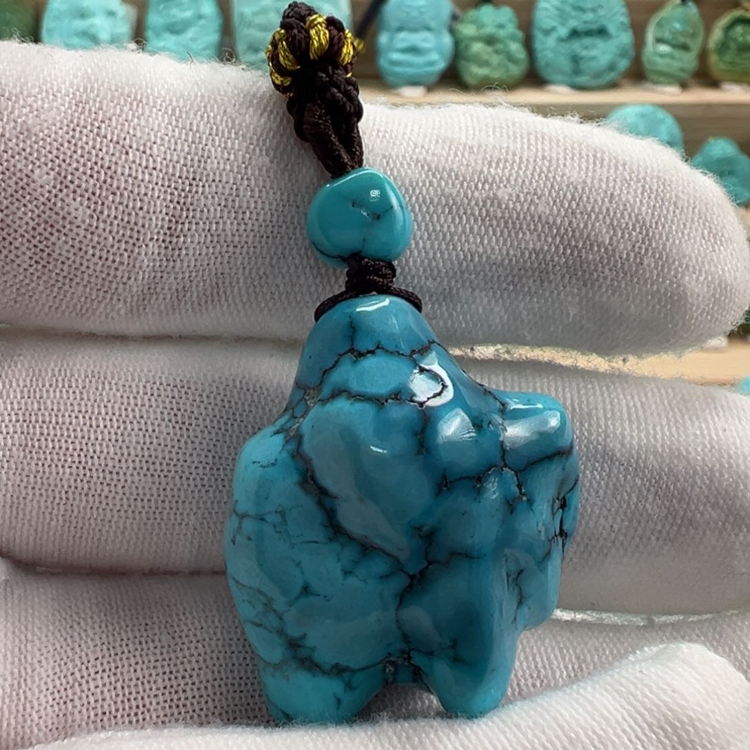 未镶嵌绿松石随形25.4mm