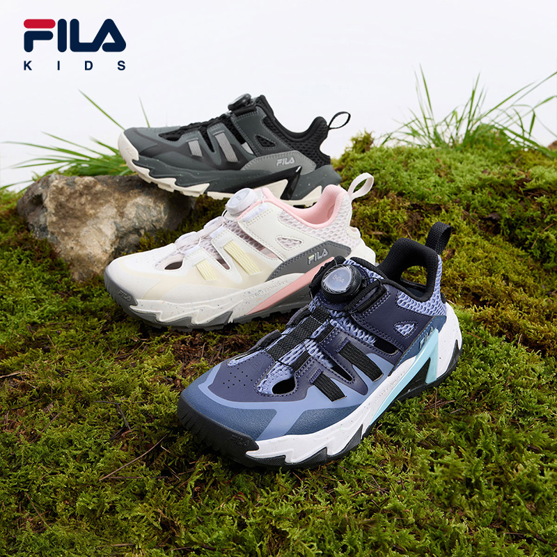 【斐乐儿童猎豹3】2025夏季新款中大童运动镂空户外鞋K15B522504