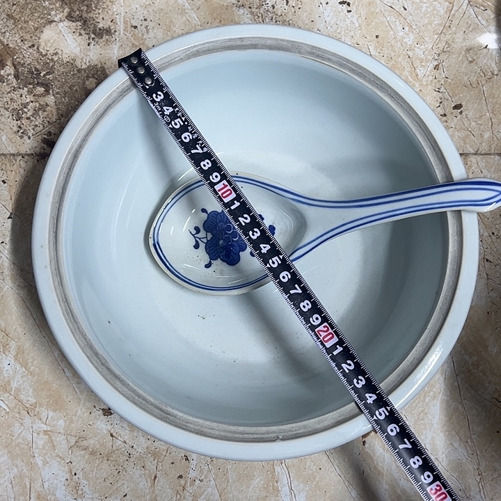 陶摆件23厘米芙蓉花五盖品锅加大勺