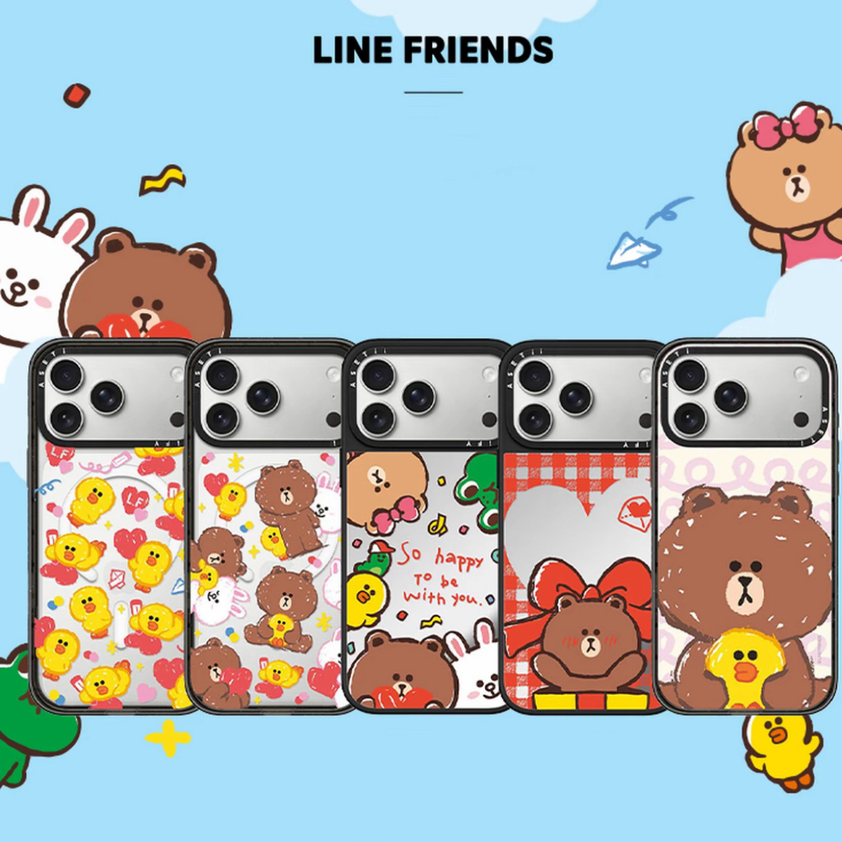 【C家新款×Line Friends布朗熊】联名款手机壳防摔适用iPhone17/11