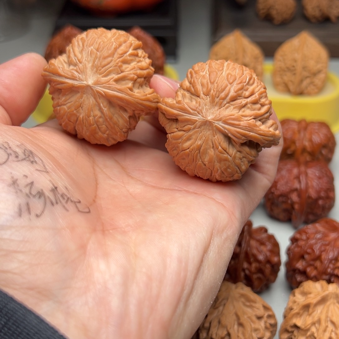 文玩核桃把件磨盘44