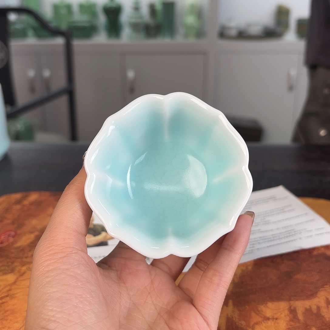 龙泉云间青瓷小米茶器