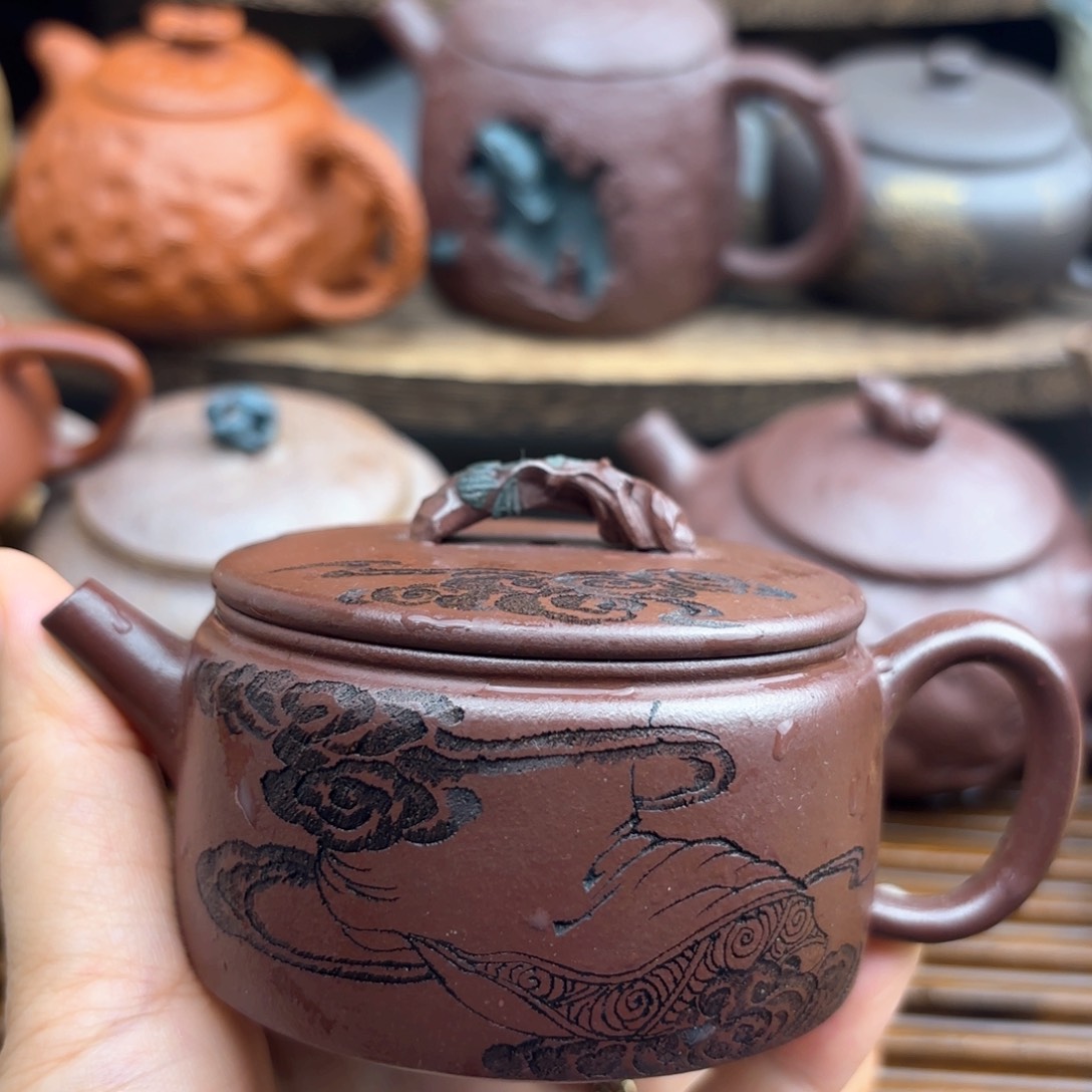 茶壶紫砂汉瓦130c c