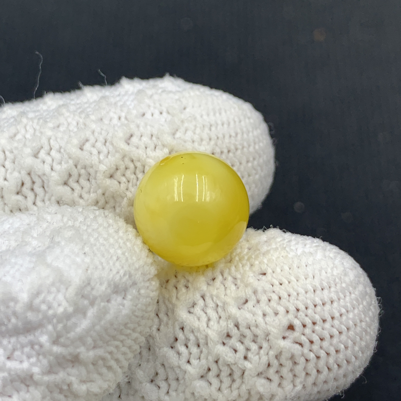 Y1335保真原矿俄料尺寸12.2mm蜜蜡单颗圆珠单珠隔珠配饰微瑕放漏