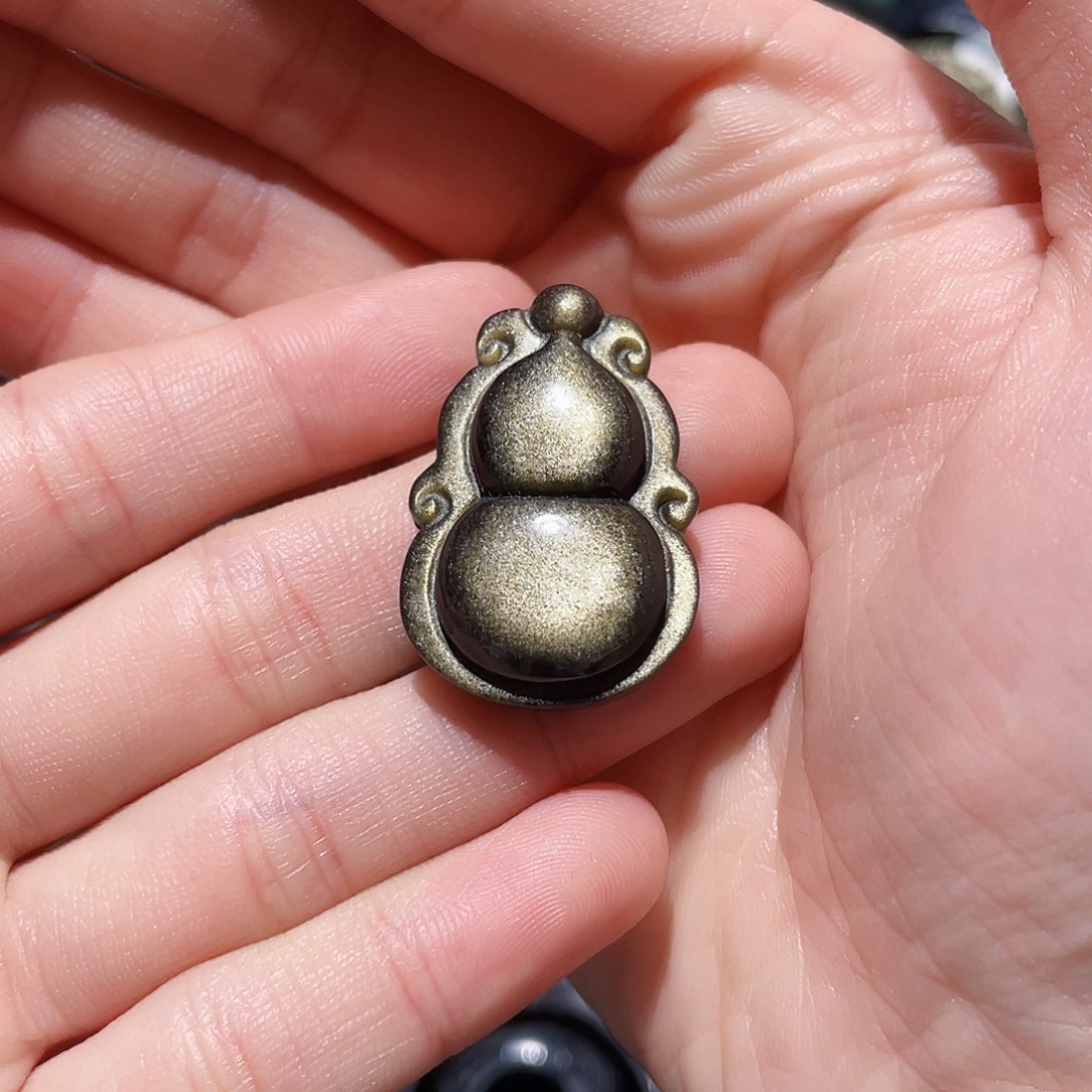 黑曜岩吊坠(不含链)未镶嵌悦*