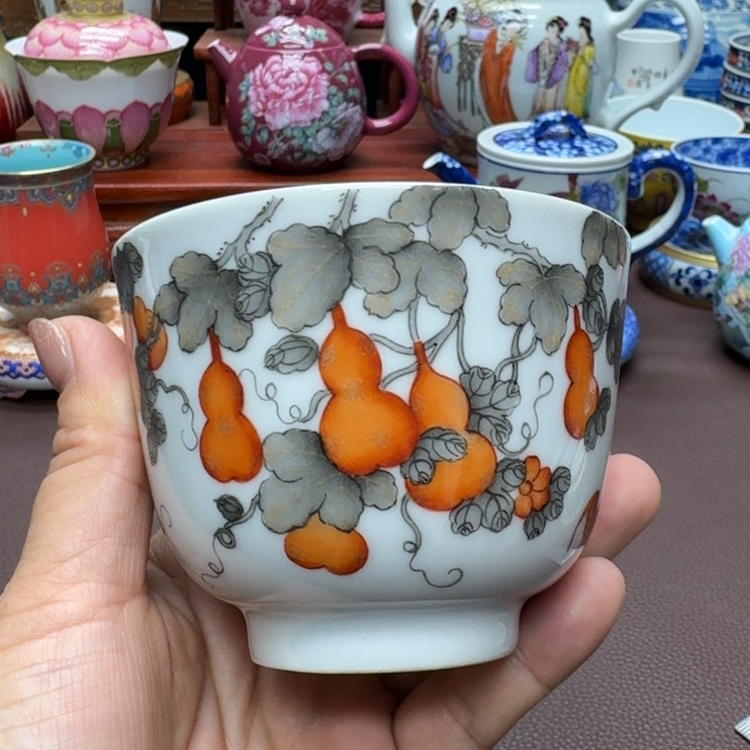 瓷片景德镇仿古手工制作精品展示
