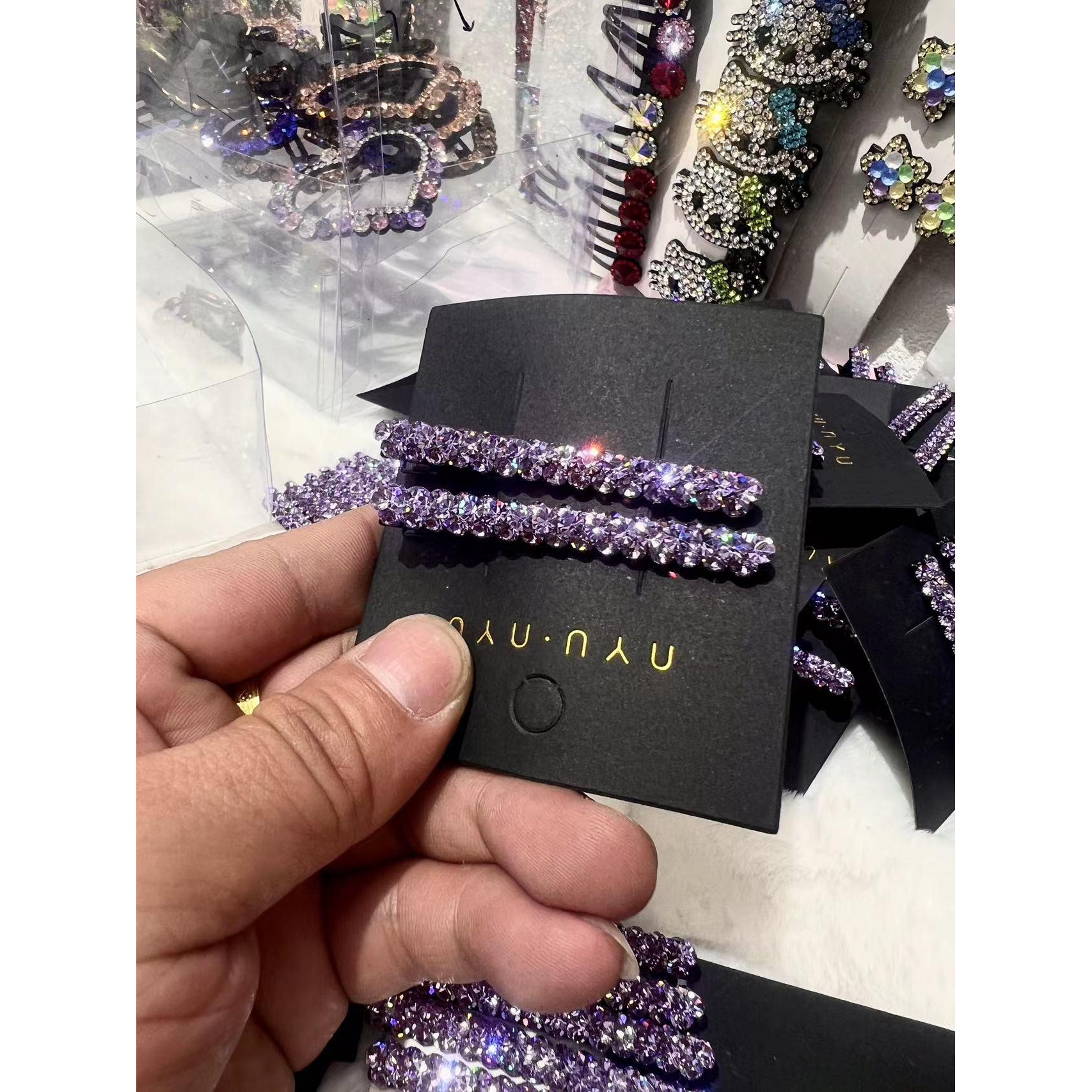 【定制】韩版发夹轻奢高级鸭嘴夹发圈BB夹气质优雅时61-100