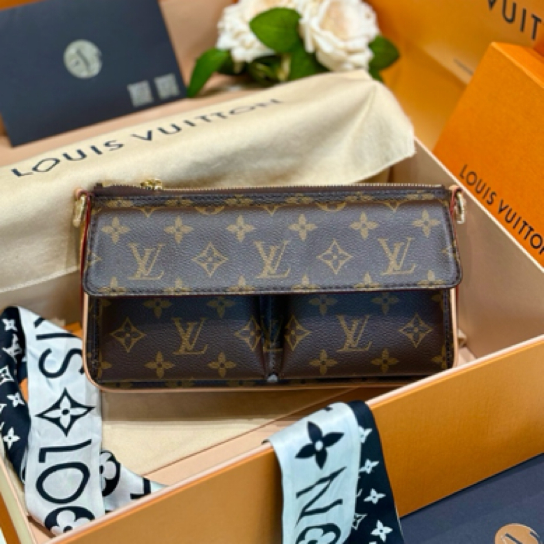 95新 LouisVuitton/路易威登 骆驼包老花 芯片款/JW4295