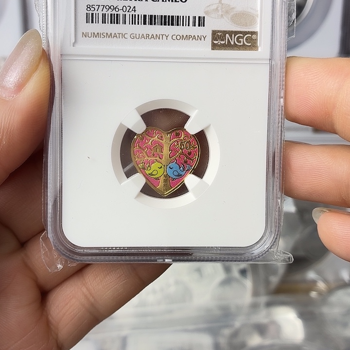 纯金2021年琴瑟合鸣金币70分