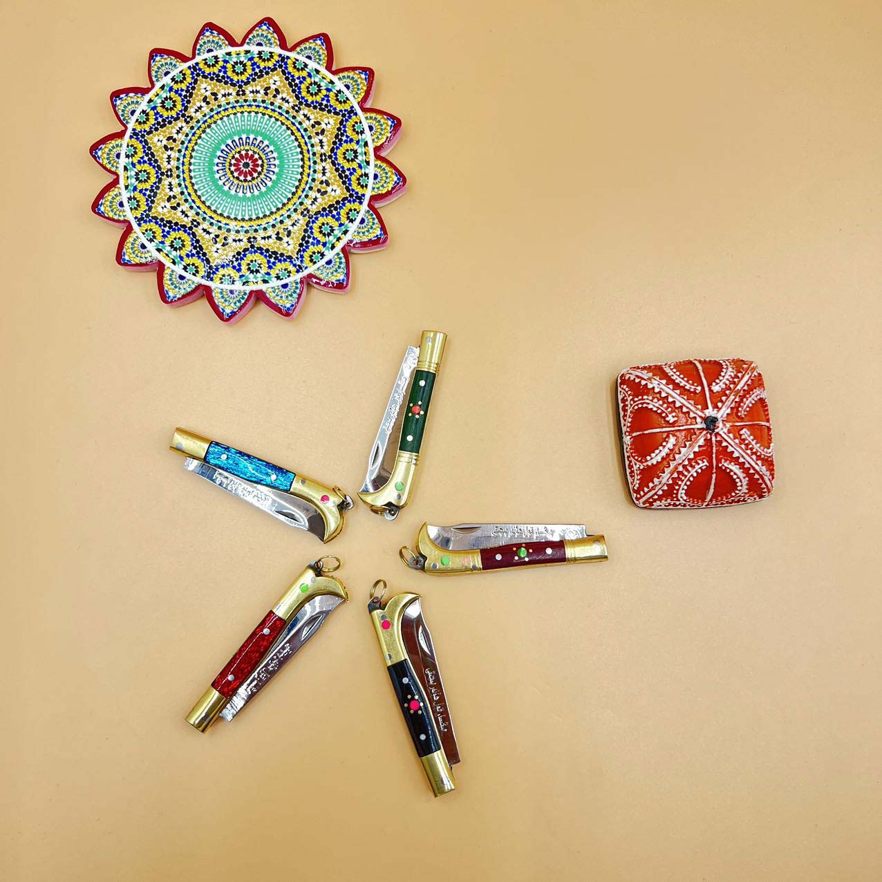 【英吉沙】靴子形折叠小刀切水果刀