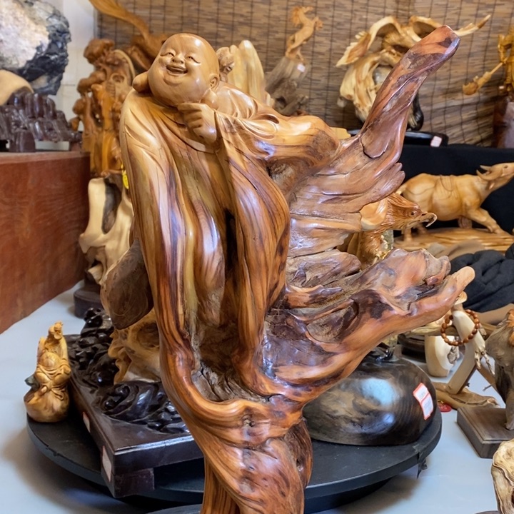 柏木工艺品摆件制作