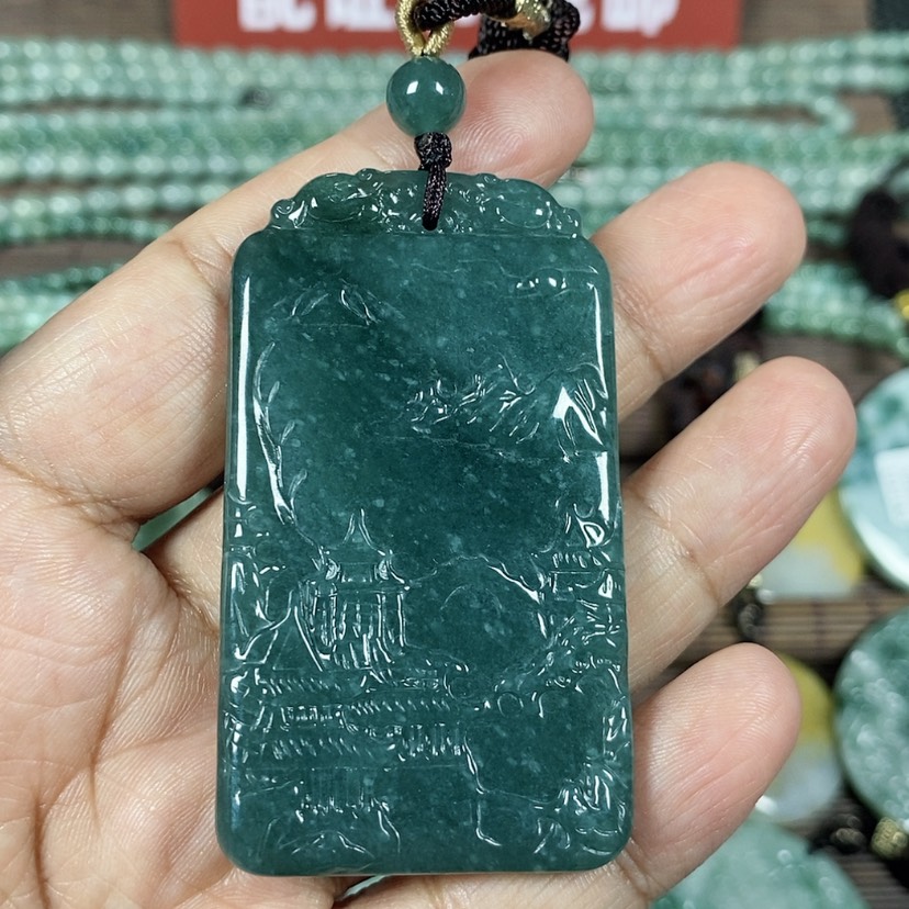 【闪购商品】翡翠颈饰未镶嵌誉****心玉吊坠翡翠玉