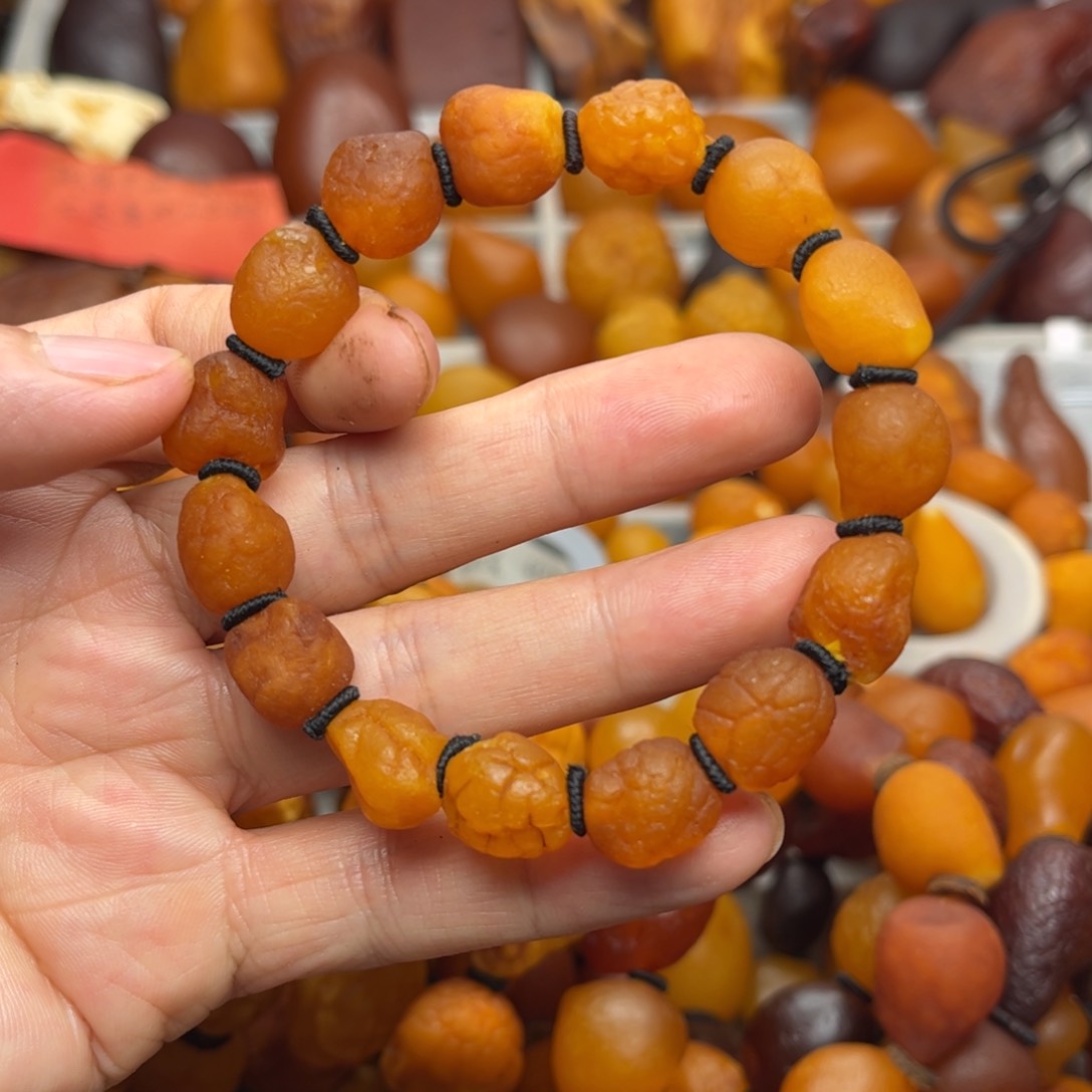 未镶嵌琥珀裸石天然蜜蜡手串