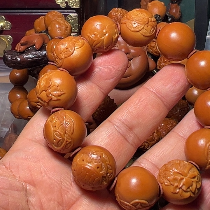 8***u手串/手链橄榄核八方来财