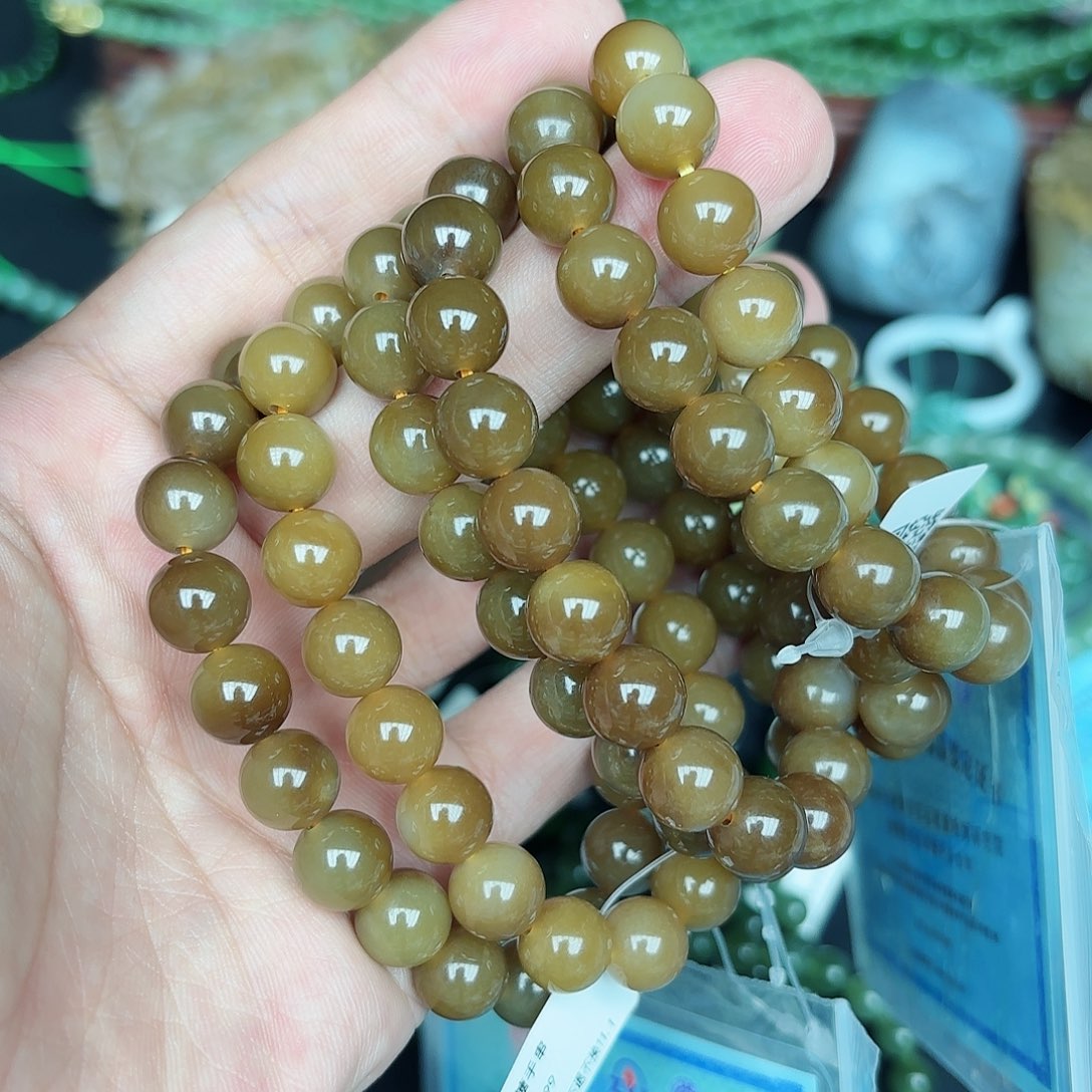 和田玉手链拍一发一多样性未镶嵌