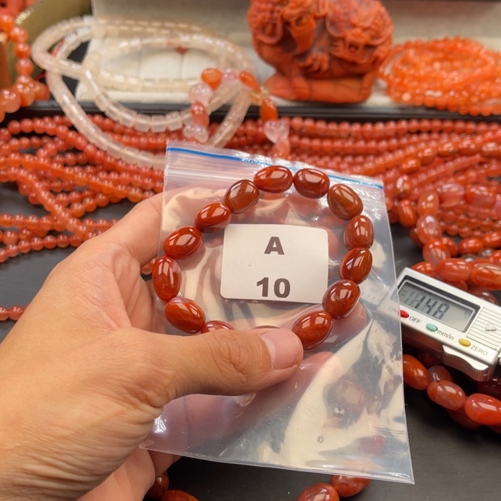 南红玛瑙未镶嵌多样性发货默认微瑕称重11mm