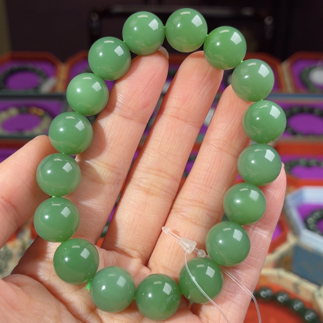 和田玉（碧玉）未镶嵌手串