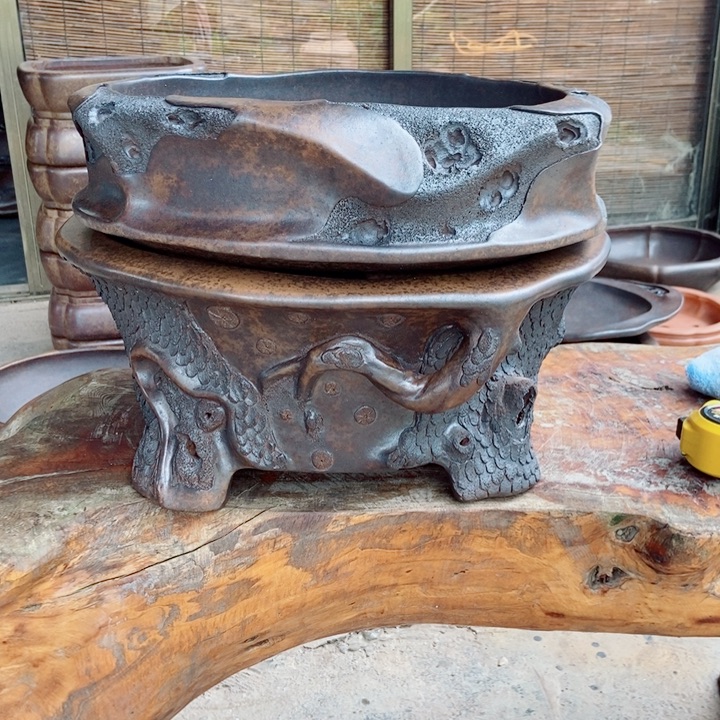 許***多杨冬益紫砂花盆4689