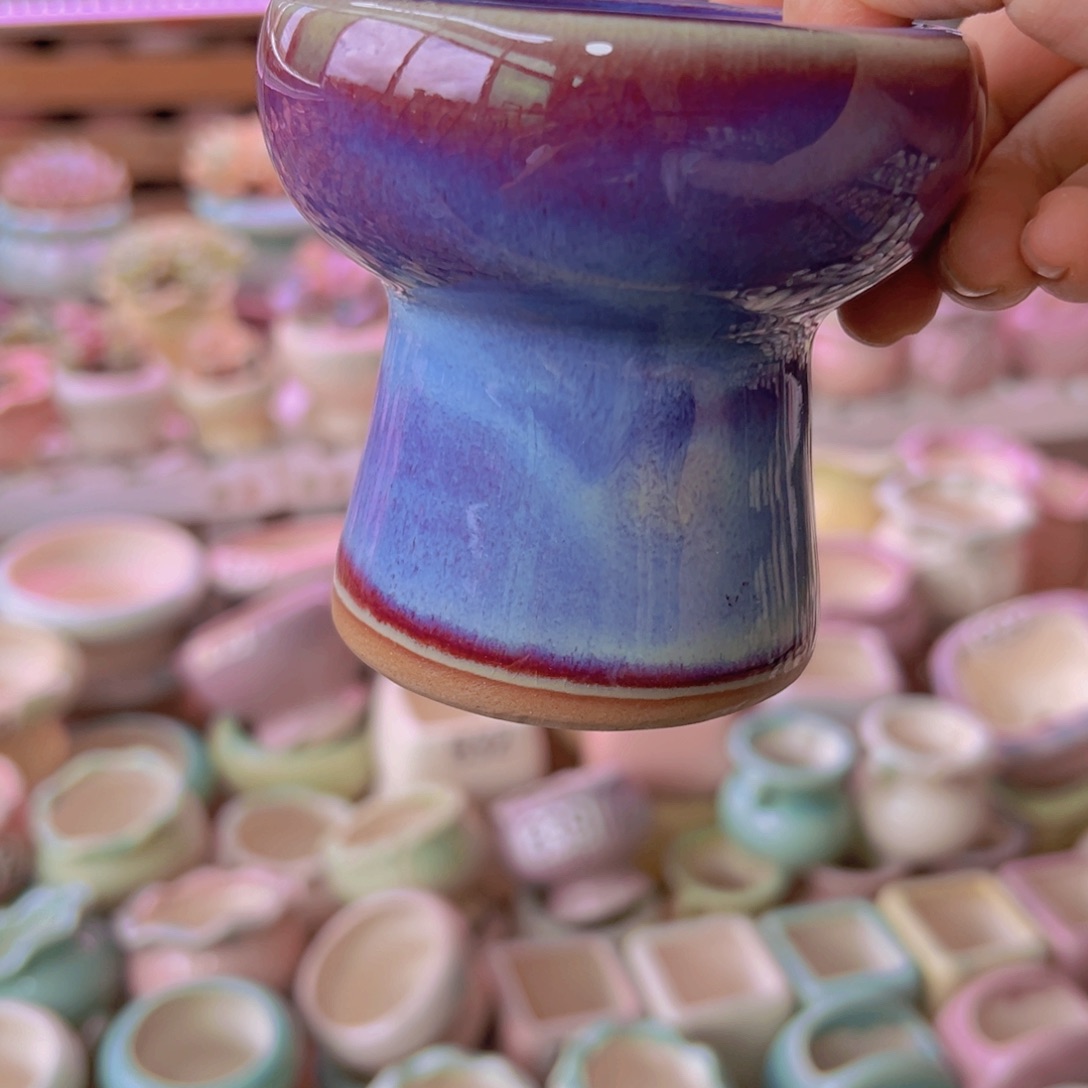 陶瓷花盆当场满12包邮