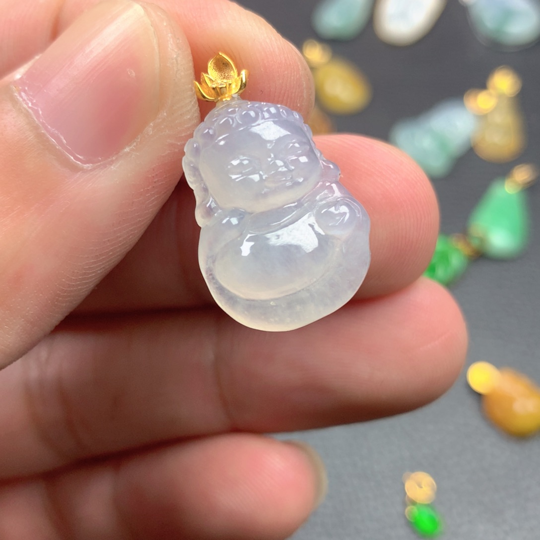 【闪购商品】颈饰18K金镶嵌翡翠翡翠