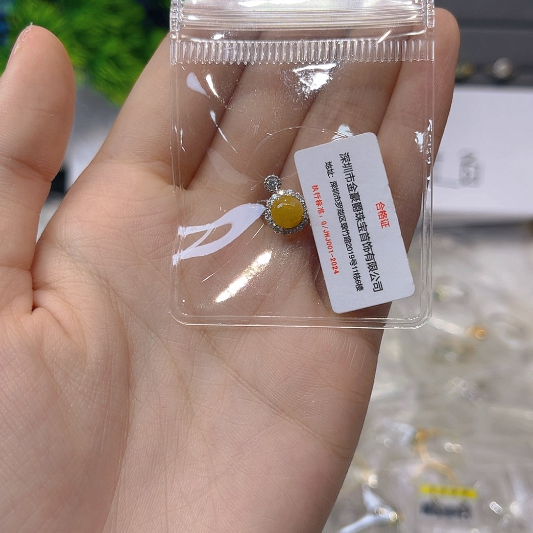 翡翠戒指银S925镶嵌新