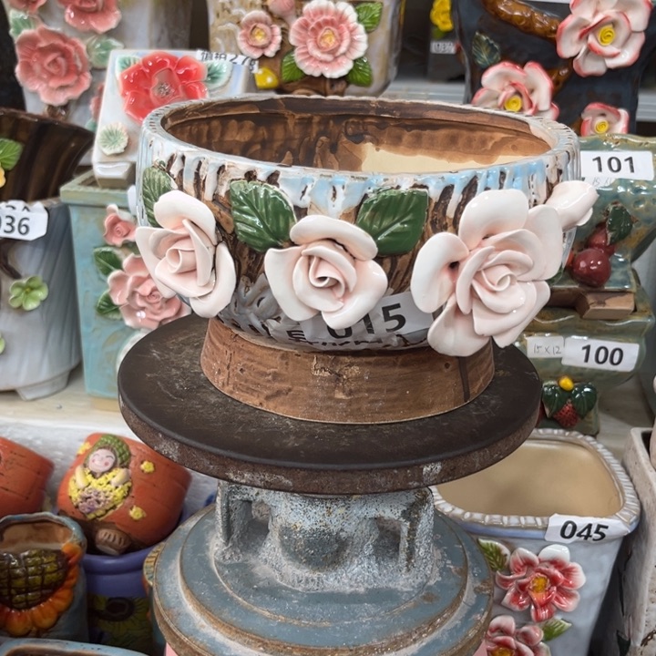 紫砂花盆粗陶材质多肉花盆