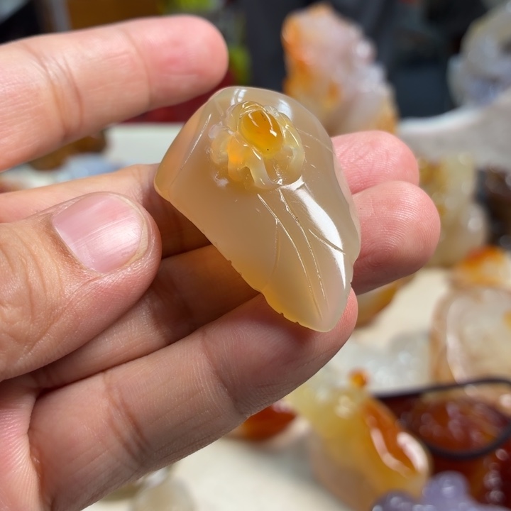 玛瑙/玉髓未镶嵌吊坠(不含链)