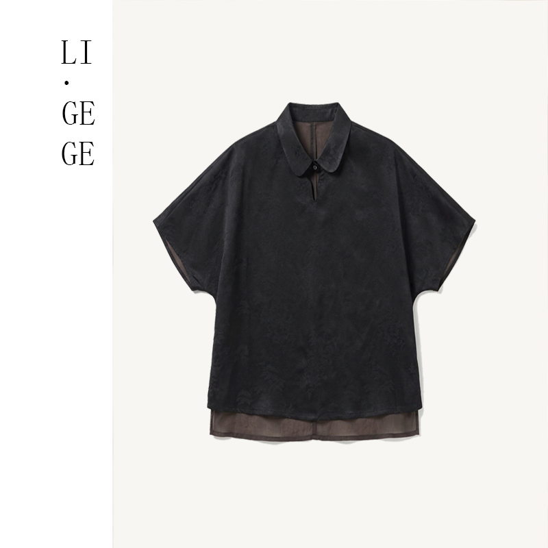 【李老板专属】I.GEGE国风时尚女士半袖衬衫XY8375