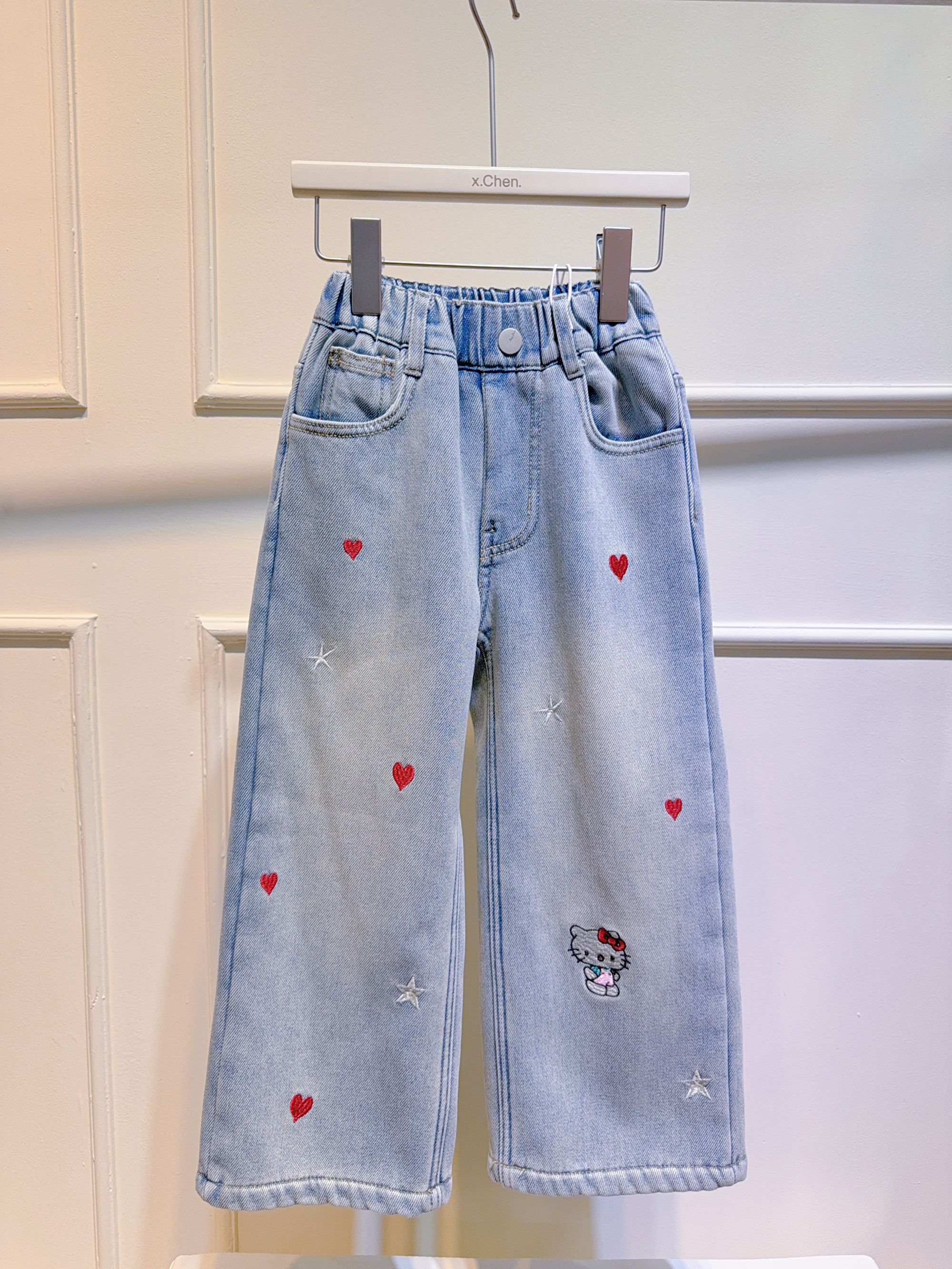 3215  MXE儿童加绒牛仔裤