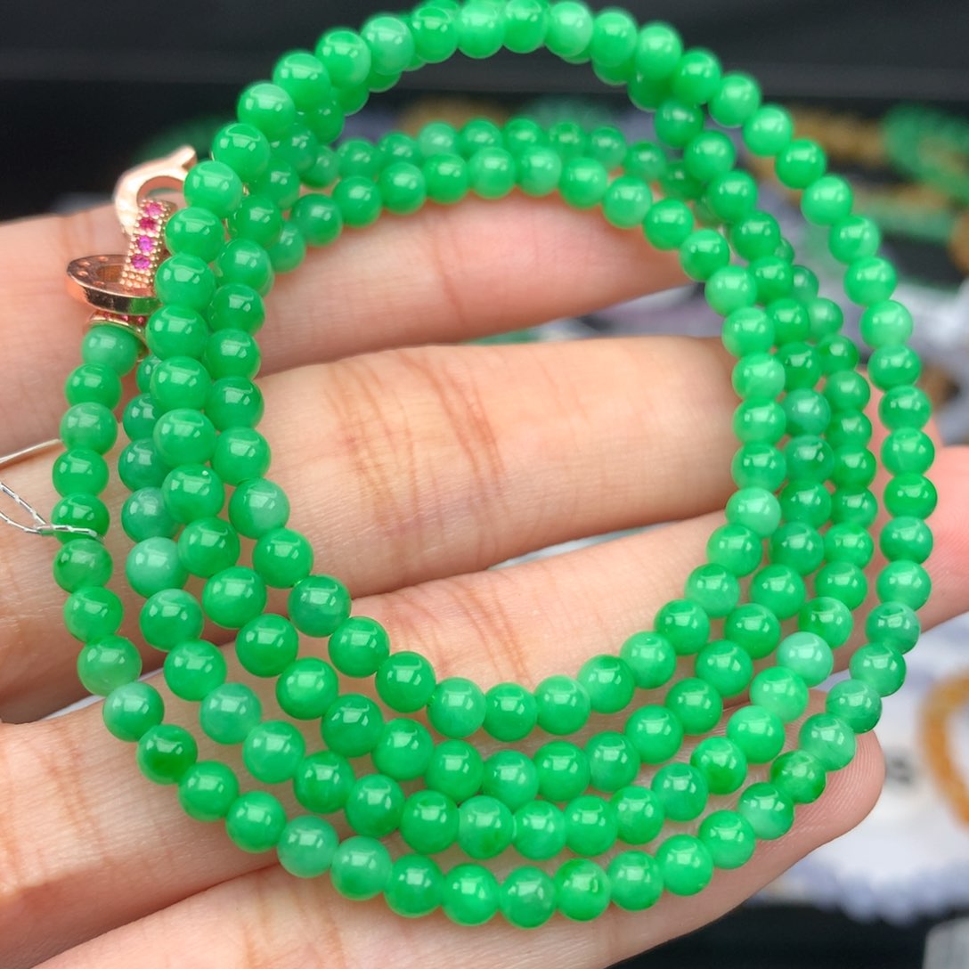 翡翠手链未镶嵌卡