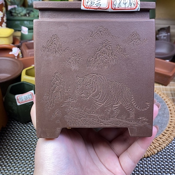 琉璃手工艺品宜兴紫砂精品花盆