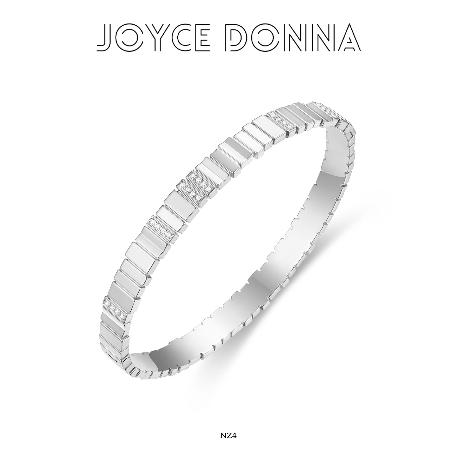 镀K金 法式时尚气质百搭不规则方块手镯 NZ3 NZ4