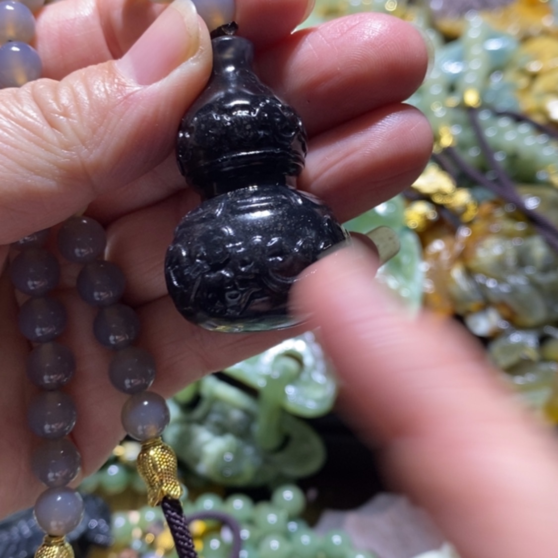 【闪购商品】岫玉毛衣链未镶嵌