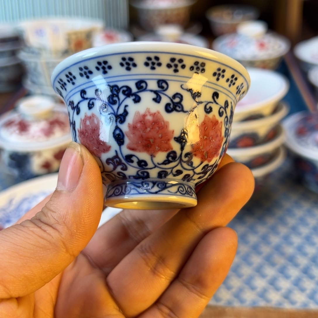 盖碗新年快乐茶器百宝箱