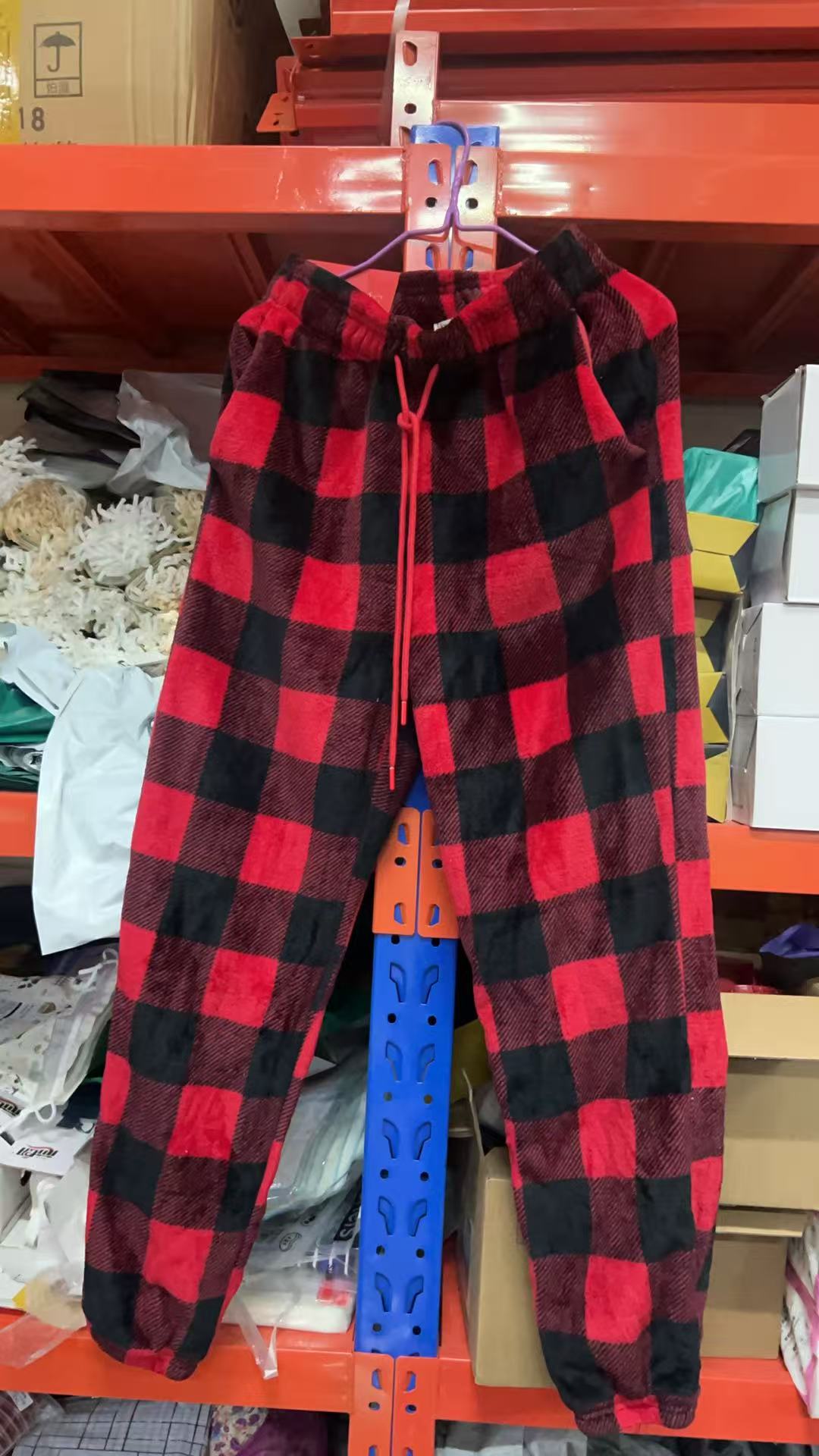 B/510820长裤冬季保暖短裤高腰睡裤家居裤裤子