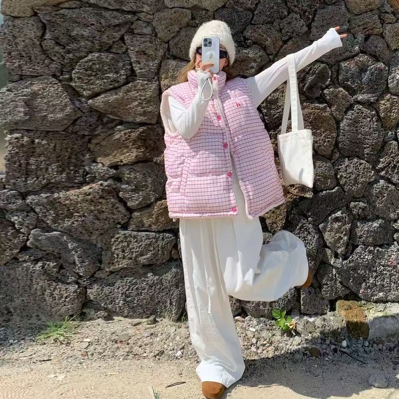 【现货】双面穿甜美韩系马甲加厚休闲保暖秋冬宽松百搭学生小个子韩