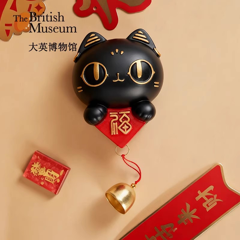 大英博物馆可爱磁吸门铃入户铃铛挂件乔迁圣诞节礼物生日礼物女生