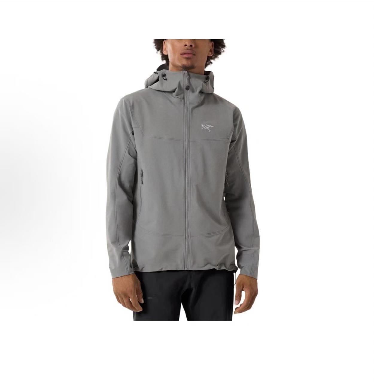 ARC'TERYX/始祖鸟Gamma Hoody 户外运动拉链连帽夹克外套 空间灰