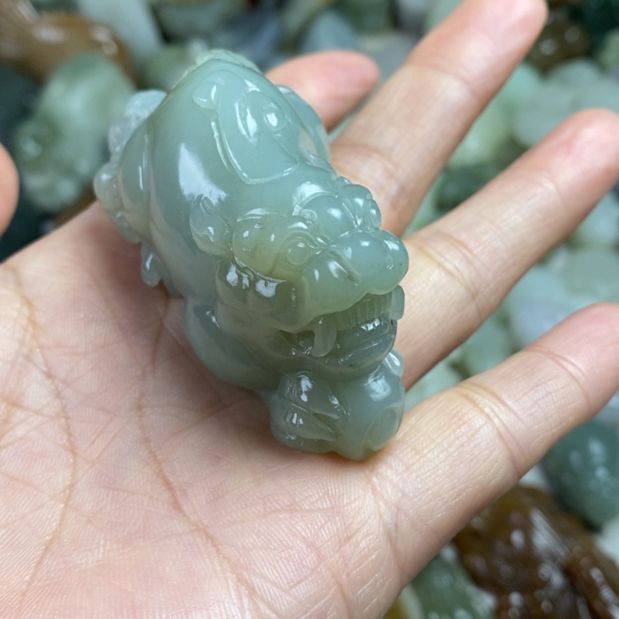 【闪购商品】未镶嵌和田玉挂件一***界